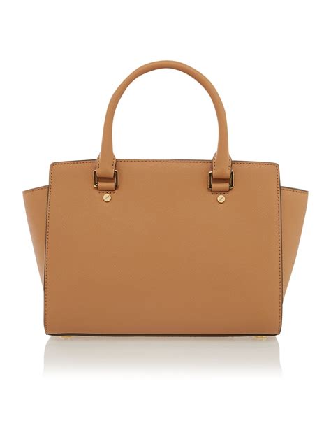 michael kors medium selma bag tan